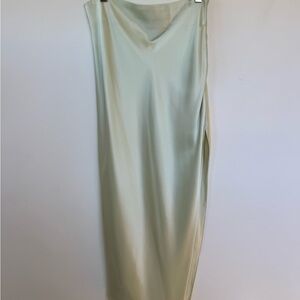 Asymmetrical Silk Maxi Skirt